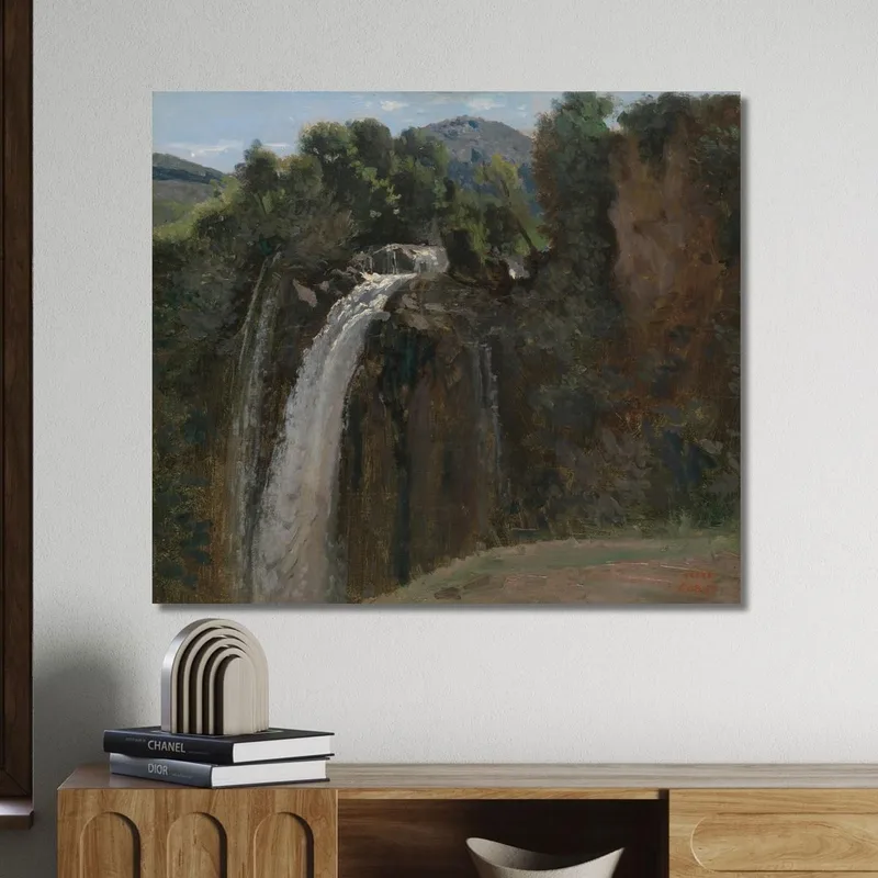 Cascada En Terni Jean-Baptiste-Camille Corot