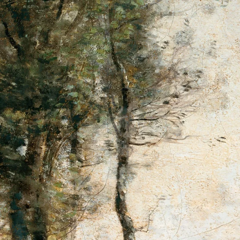 Paisaje Boscoso Con Vacas En Un Claro Jean-Baptiste-Camille Corot