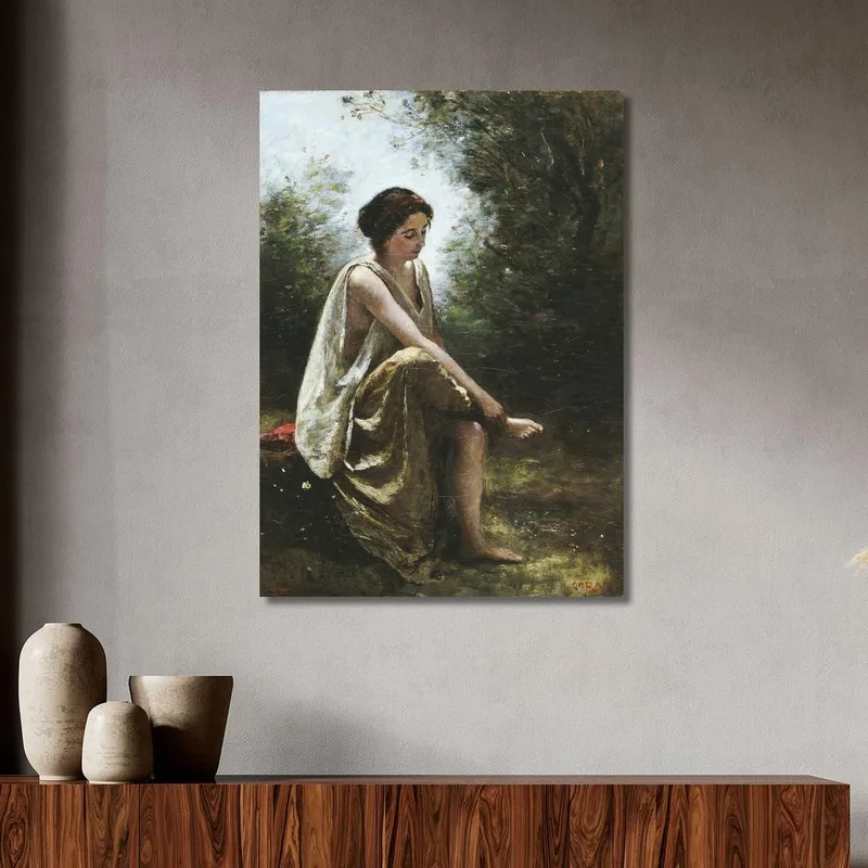Eurídice Herida Jean-Baptiste-Camille Corot