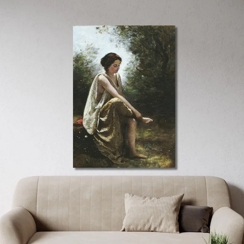 Eurídice Herida Jean-Baptiste-Camille Corot