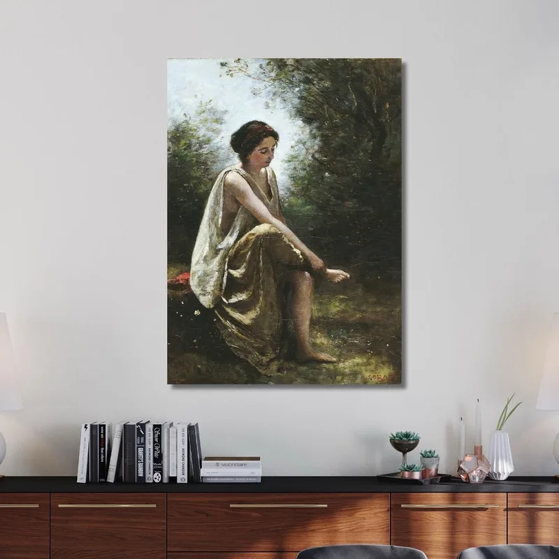 Eurídice Herida Jean-Baptiste-Camille Corot