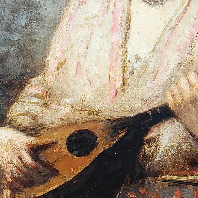 Young Girl With A Mandolin Jean-Baptiste-Camille Corot