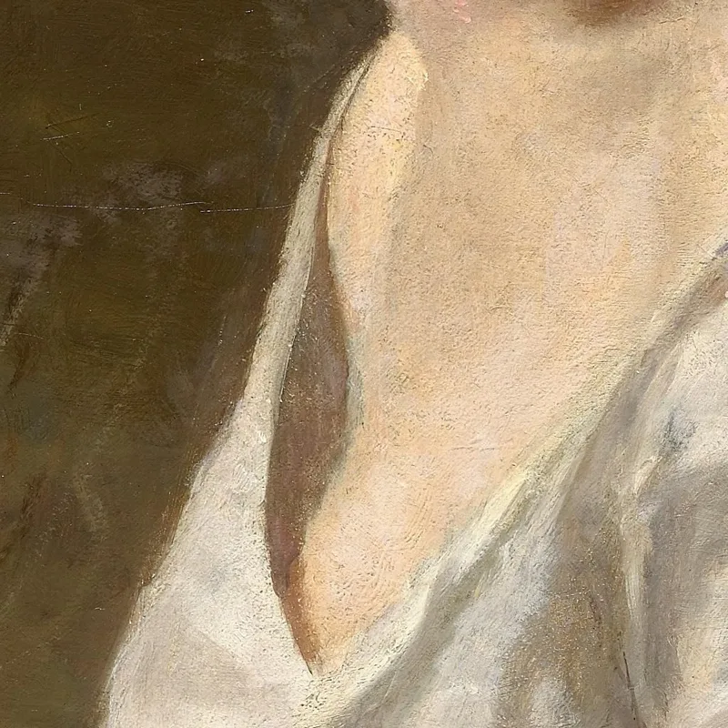 Mujer Joven Con Falda Rosa Jean-Baptiste-Camille Corot