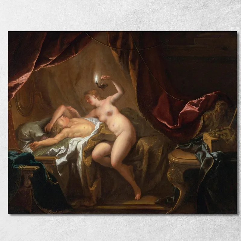 Amor Und Psyche Jean-François de Troy drucken auf leinwand