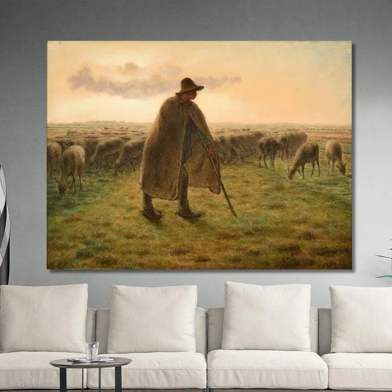 Hirte Bewacht Seine Herde Jean-François Millet