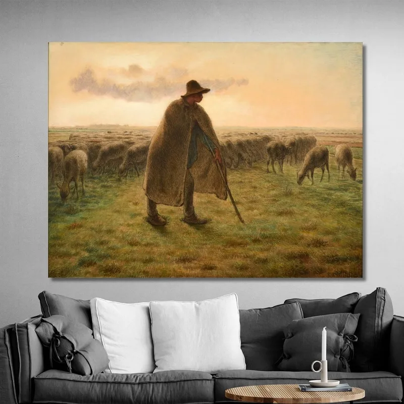 Hirte Bewacht Seine Herde Jean-François Millet