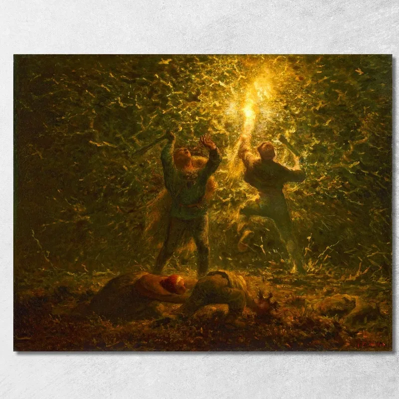 Nidi D'Uccello Jean-François Millet quadro stampa su tela