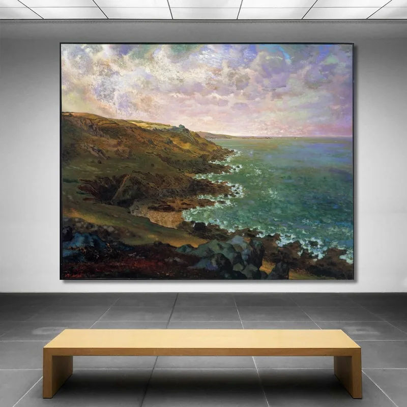 Le Scogliere Di Gréville Le Scogliere Di Gréville Jean-François Millet quadro stampa su tela