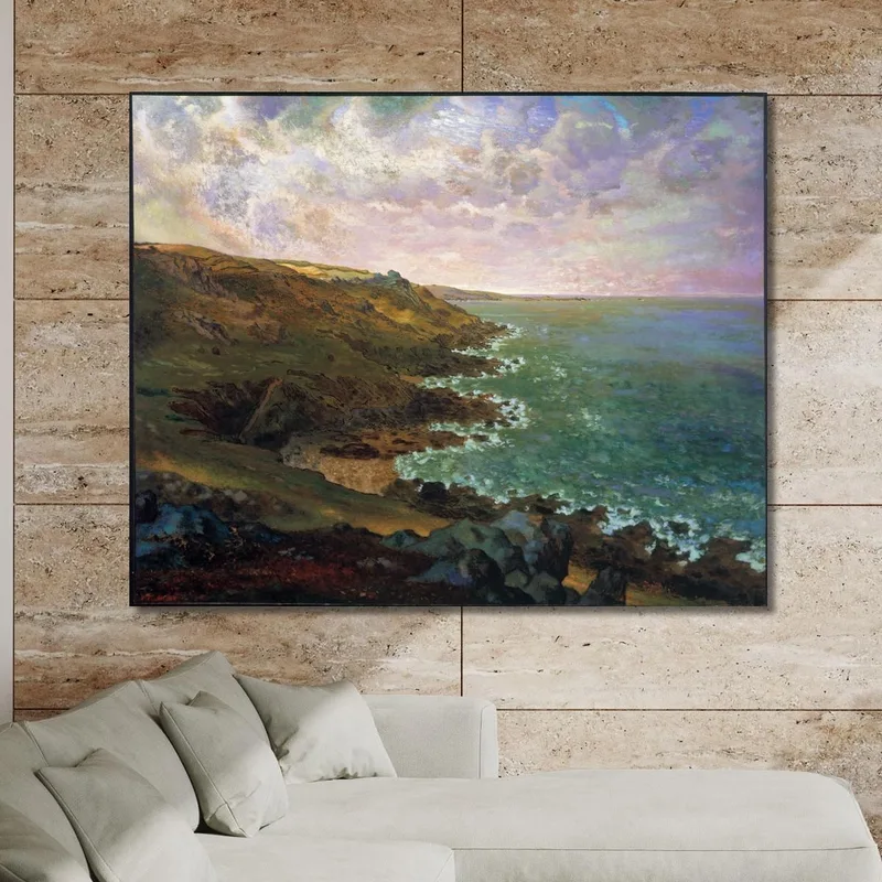 Le Scogliere Di Gréville Le Scogliere Di Gréville Jean-François Millet quadro stampa su tela