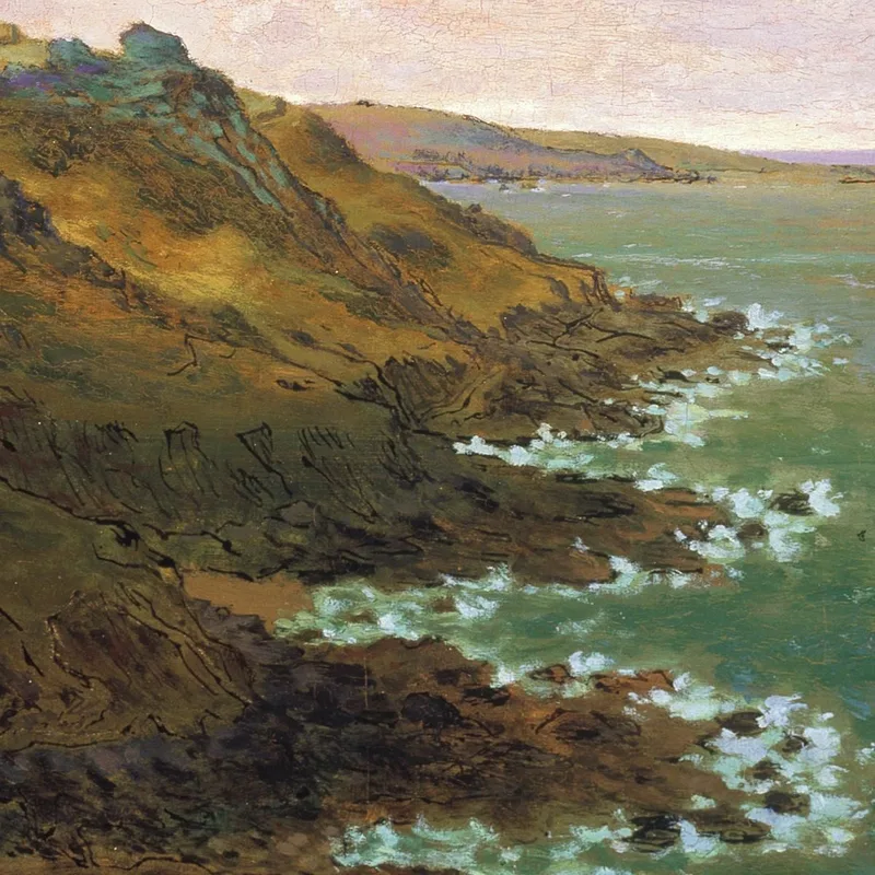 Le Scogliere Di Gréville Le Scogliere Di Gréville Jean-François Millet quadro stampa su tela