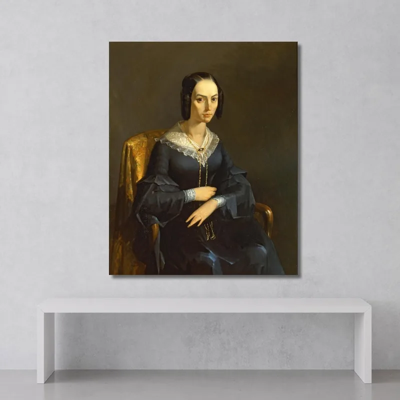 Signora Valmont Jean-François Millet quadro stampa su tela