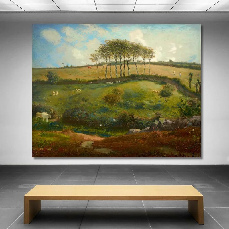 Pascolo Vicino A Cherbourg Normandia Jean-François Millet