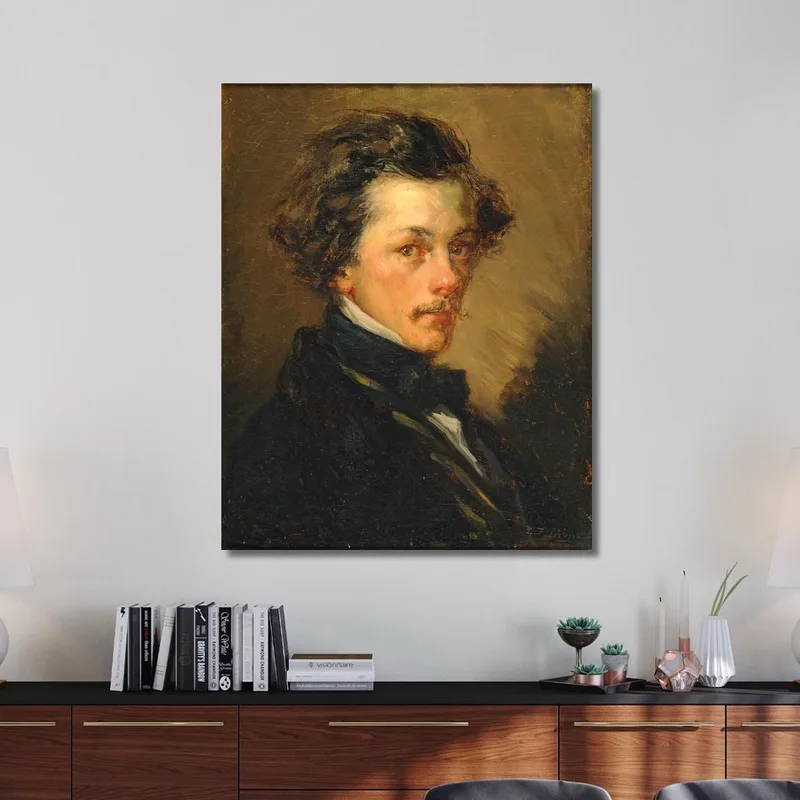 Porträt Eines Anonymen Mannes Jean-François Millet