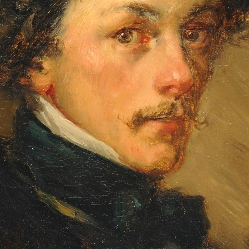 Porträt Eines Anonymen Mannes Jean-François Millet
