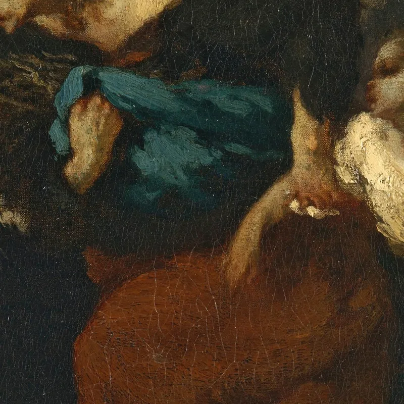 Ritirata Dalla Tempesta Jean-François Millet quadro stampa su tela