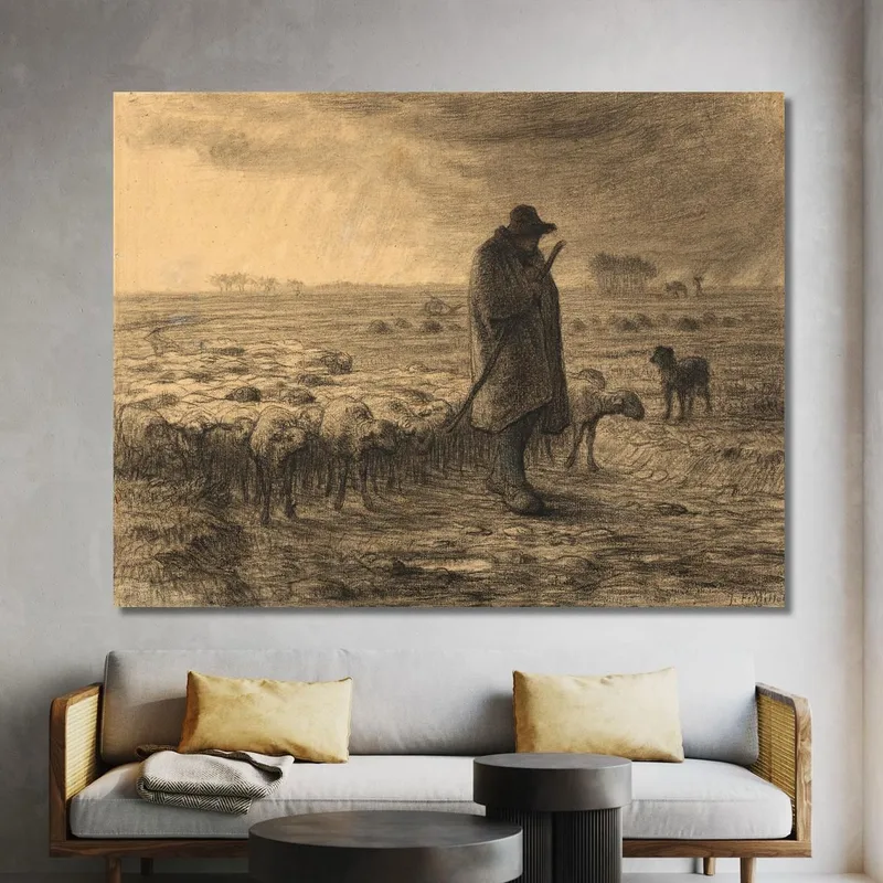 Pastor Regresando Con Su Rebaño Jean-François Millet