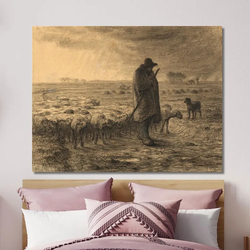 Pastor Regresando Con Su Rebaño Jean-François Millet