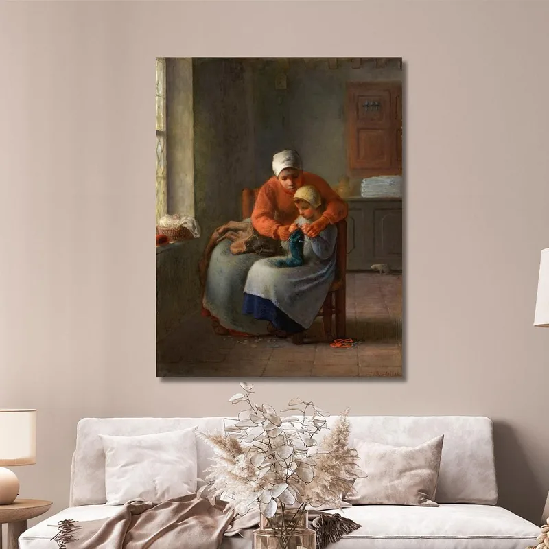 La Lezione Di Lavoro A Maglia 2 Jean-François Millet
