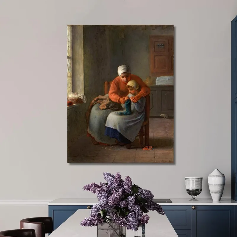 La Lezione Di Lavoro A Maglia 2 Jean-François Millet