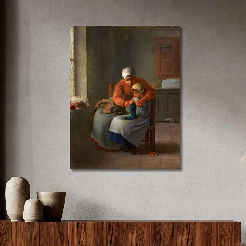 La Lezione Di Lavoro A Maglia 2 Jean-François Millet