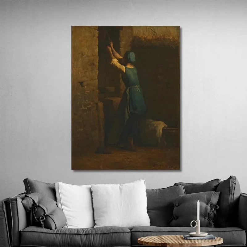 Frau Am Brunnen Jean-François Millet