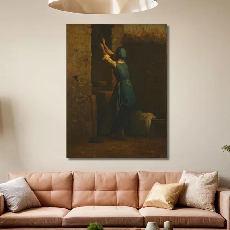 Frau Am Brunnen Jean-François Millet