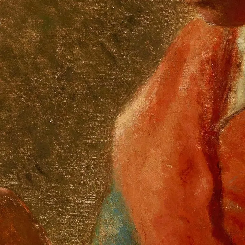 Donna Che Cuce Alla Luce Della Lampada Jean-François Millet quadro stampa su tela
