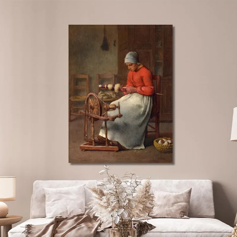 Frau Dreht Sich Jean-François Millet