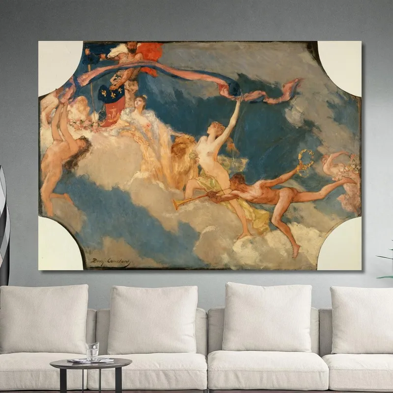 The City Of Paris Inviting The World To Its Festivals Jean-Joseph-Benjamin Constant