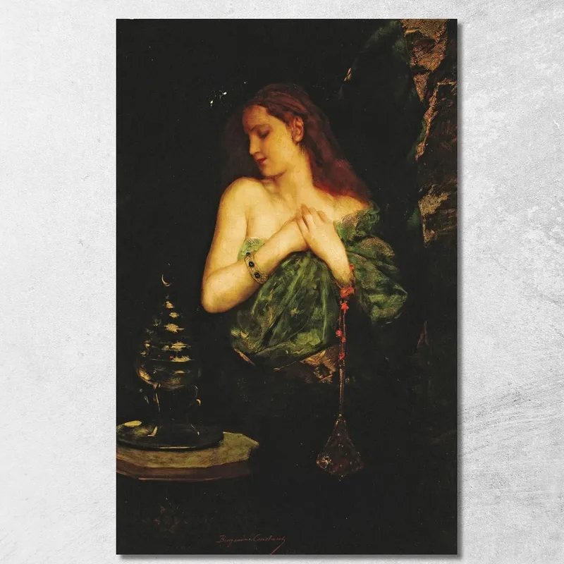 Odaliske Jean-Joseph-Benjamin Constant drucken auf leinwand