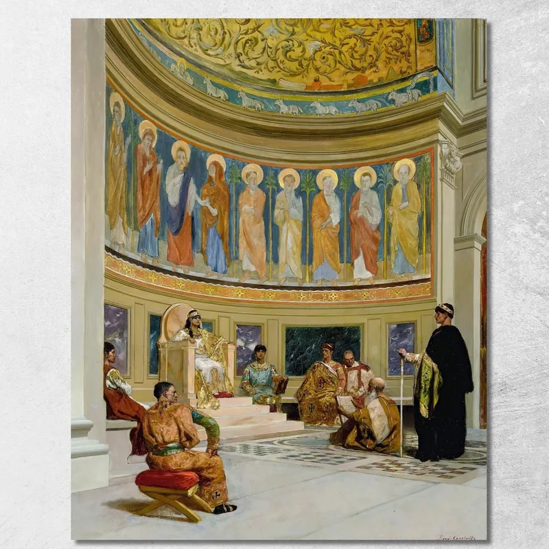 Der Heilige Johannes Chrysostomus Wurde Von Der Kaiserin Eudoxia Verbannt Jean-Joseph-Benjamin Constant drucken auf leinwand