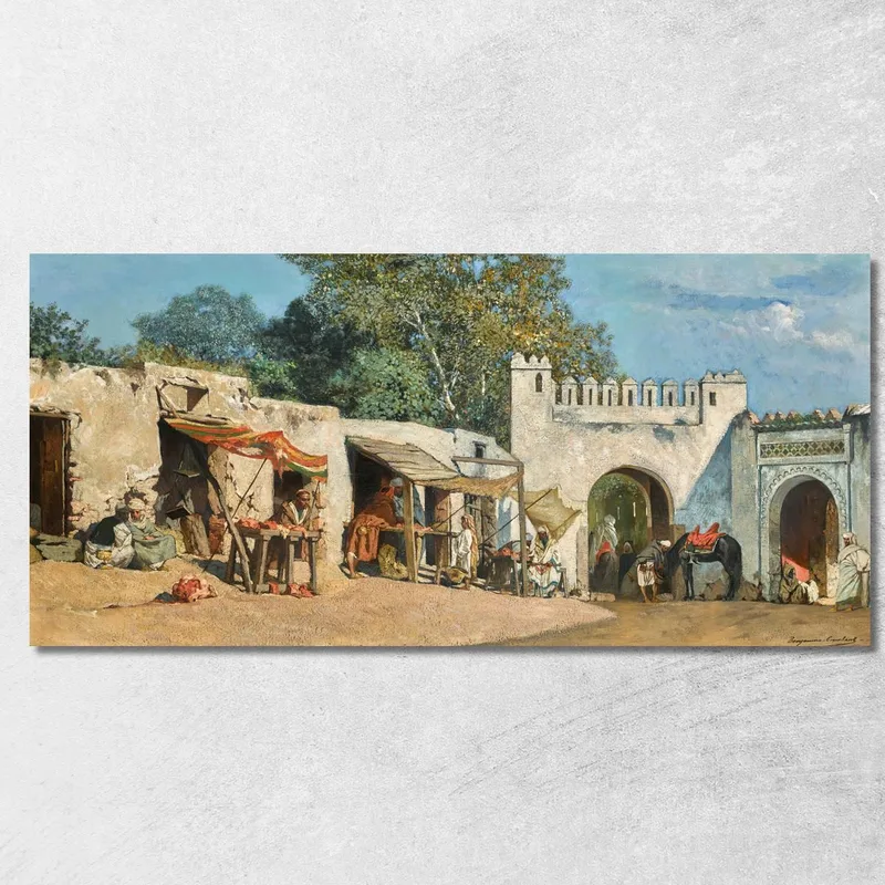 Das Bab El Fahs-Tor Tanger Jean-Joseph-Benjamin Constant drucken auf leinwand