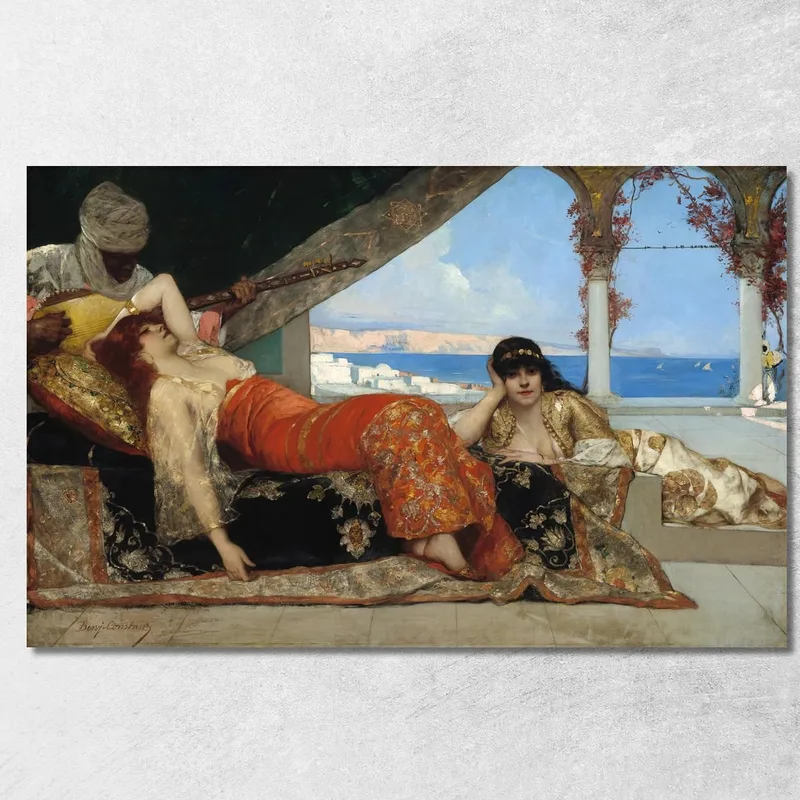 Der Liebling Des Emirs Jean-Joseph-Benjamin Constant drucken auf leinwand