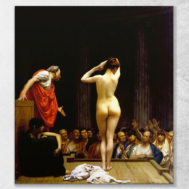 A Roman Slave Market Jean-Léon Gérôme