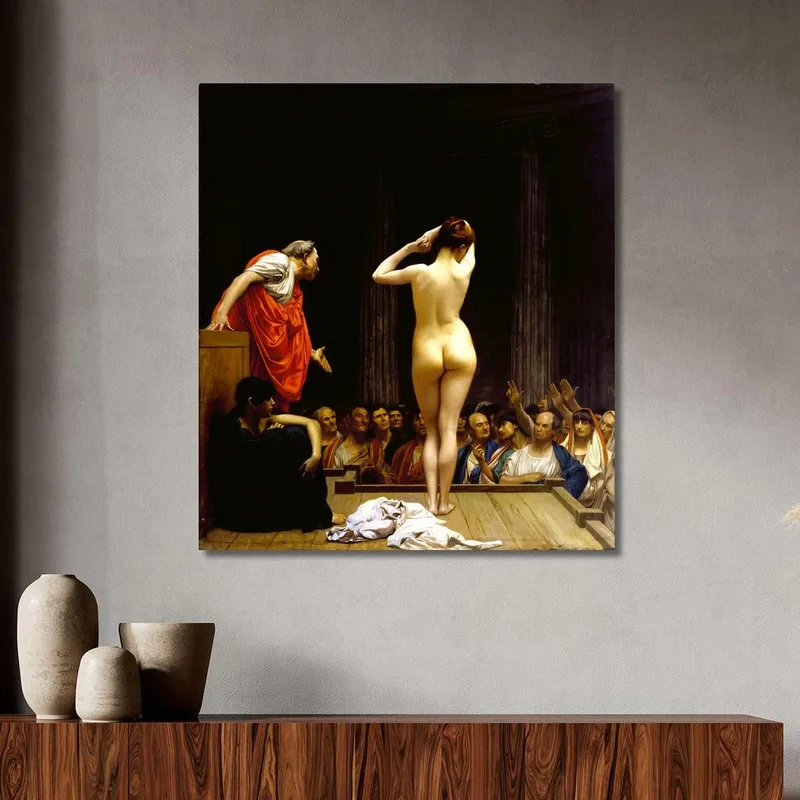 A Roman Slave Market Jean-Léon Gérôme