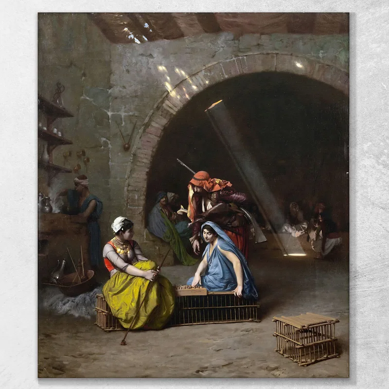 Almehs Gioca A Dama Jean-Léon Gérôme
