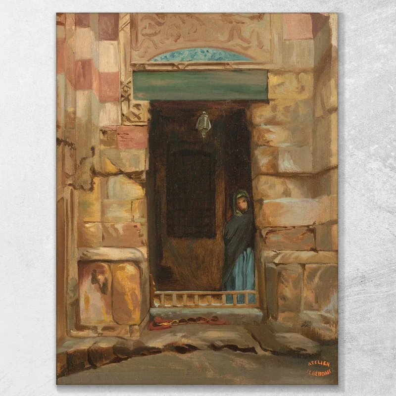 Donna Araba In Una Porta Jean-Léon Gérôme