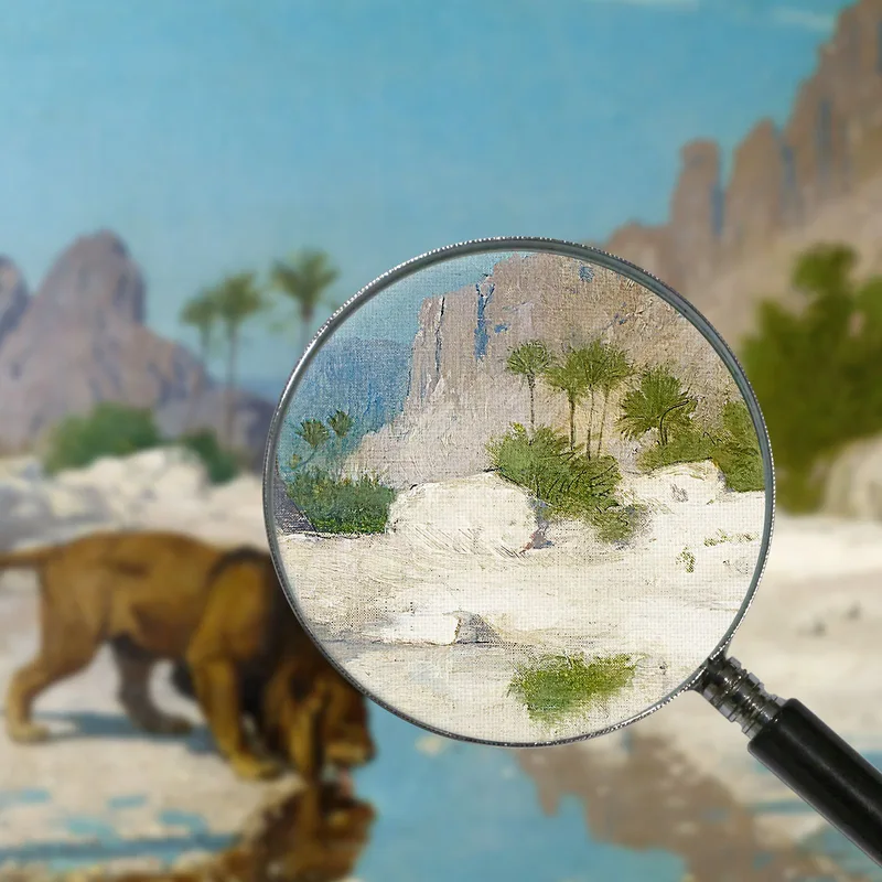 León En El Desierto  Jean-Léon Gérôme