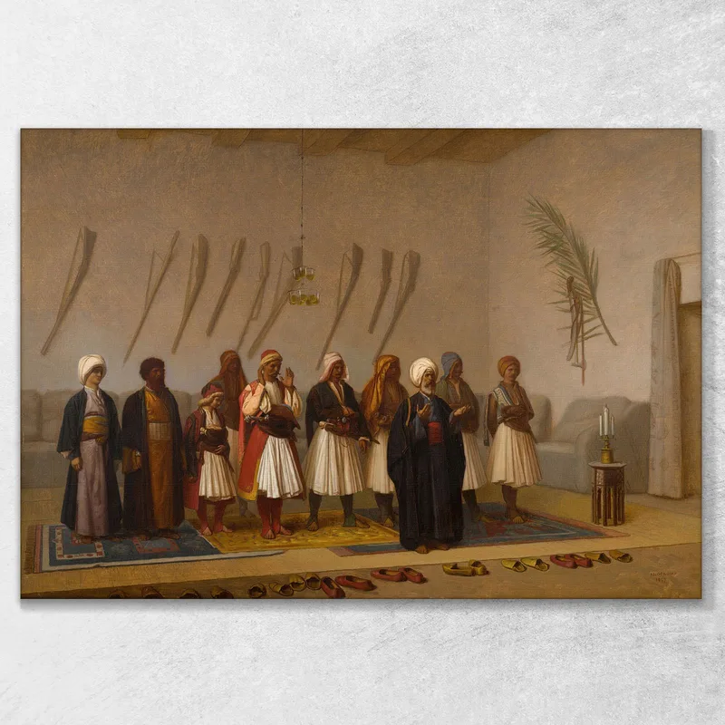 Prière À La Maison Du Chef Arnaut Jean-Léon Gérôme