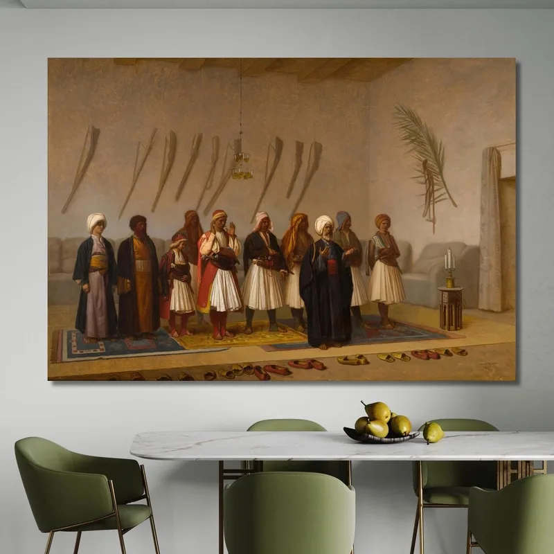 Prière À La Maison Du Chef Arnaut Jean-Léon Gérôme