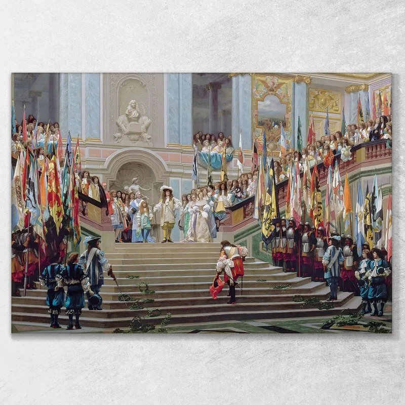 Recepción De Le Grand Condé Por Luis Xiv En Versalles En 1674 Jean-Léon Gérôme