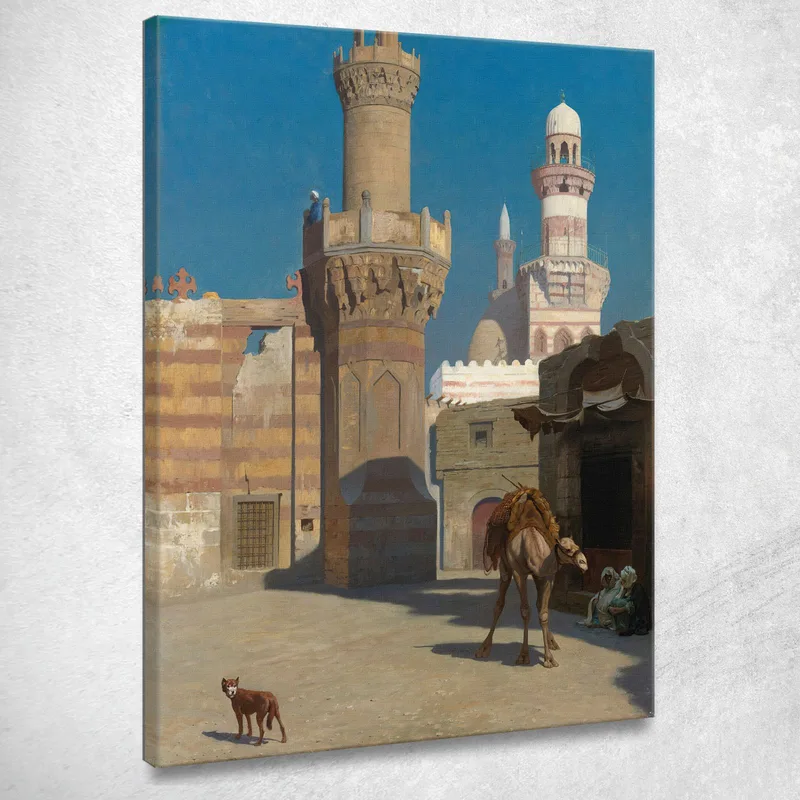 A Hot Day In Cairo In Front Of The Mosque Jean-Léon Gérôme canvas print