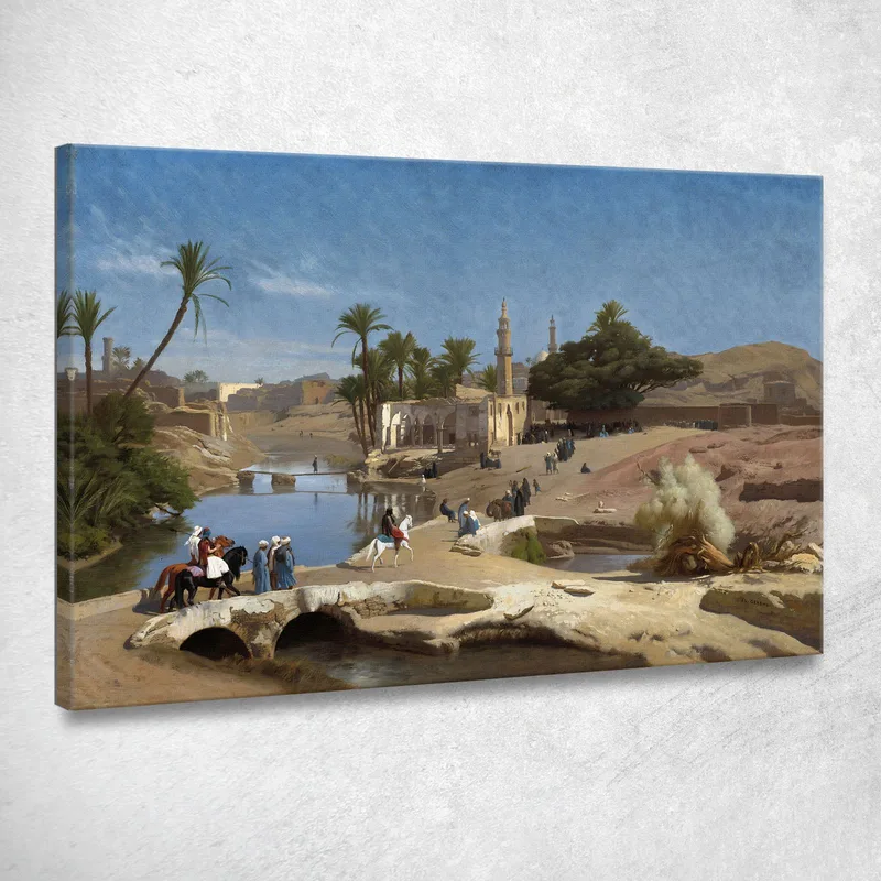 View Of Medinet El Fayoum Jean-Léon Gérôme canvas print