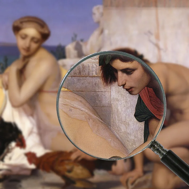 Young Greeks Attending A Cock Fight Jean-Léon Gérôme