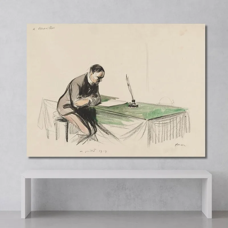 À Versailles Juillet 1919 Jean-Louis Forain
