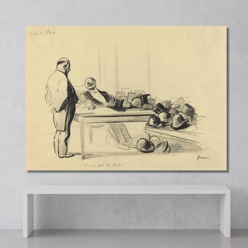 C'Est La Paix. Tu Vois Pas Un Képi ! Jean-Louis Forain