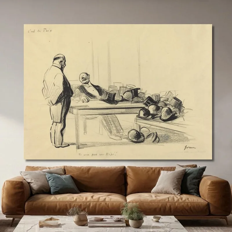 C'Est La Paix. Tu Vois Pas Un Képi ! Jean-Louis Forain
