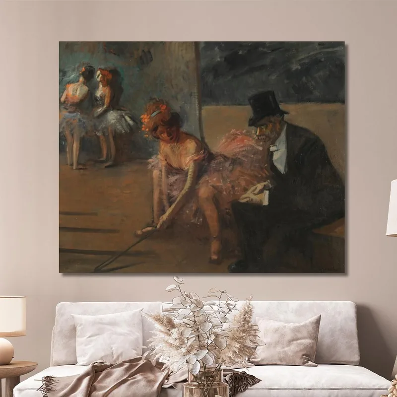 Ballerina E Ammiratore Dietro La Scena Jean-Louis Forain