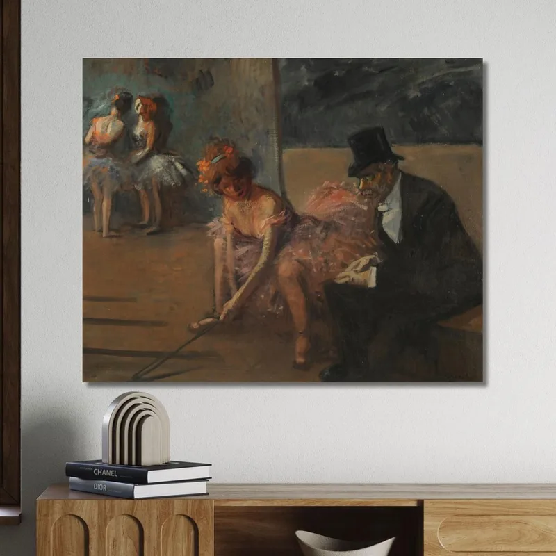 Ballerina E Ammiratore Dietro La Scena Jean-Louis Forain