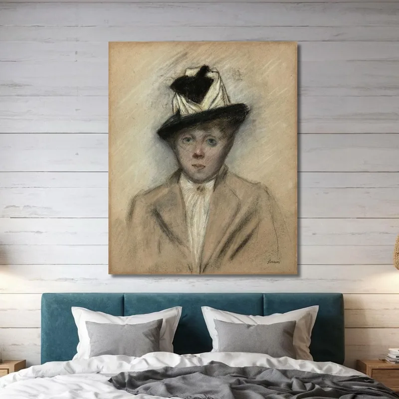Femme Au Chapeau Jean-Louis Forain